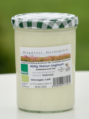 Natur-Joghurt vom Biohof Groß-Bölting, Hamminkeln-Dingden